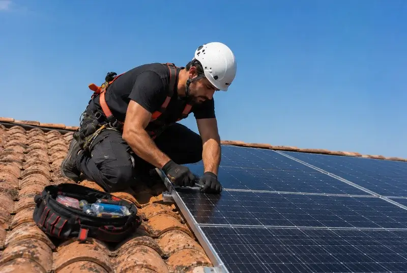 Maintenance et monitoring de panneaux solaires à Juillé