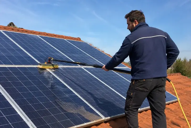 Nettoyage et entretien de panneaux solaires à Juillé